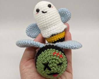 Boo-bee & Zom-bee Amigurumi-mönster