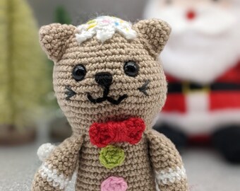 Gingerbread Kitty Amigurumi Pattern