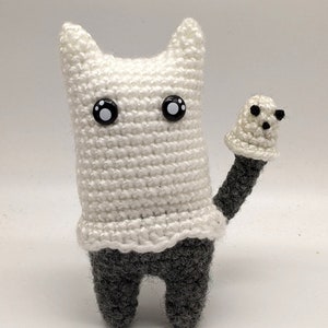 Ghost Kitty (with little tail ghostie) Amigurumi Pattern