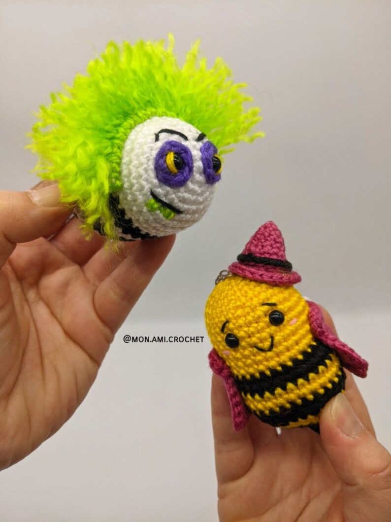 Bee-Witch & Bee-tleJuice Amigurumi-mönster bild 2