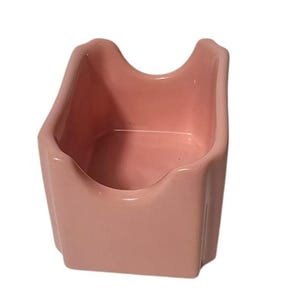 Vintage 80er Jahre Hall China #716 Rosa Zuckerpäckchenhalter im Atom-Stil