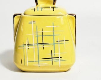 Super RARE Vintage 1950s Stanford Sebring Ohio Atomic Sugar Bowl with Lid