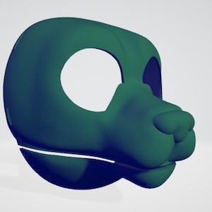 Canine Headbase Model obj file