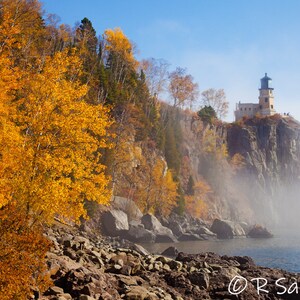 Image 207. Split Rock Lighthouse, Lake Superior, Minnesota, Fall, Lighthouse, Northshore Photography, Wall Art