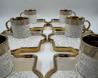 磁器製トルココーヒーセット、エスプレッソカップ、新築祝いのギフト