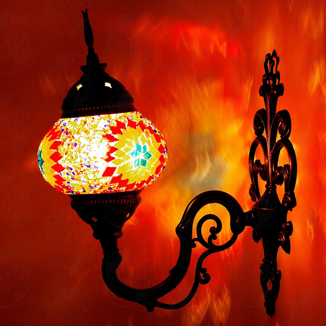 Decorative Wall Lights Handmade Turkish Wall Lamps Single Wall Etsy