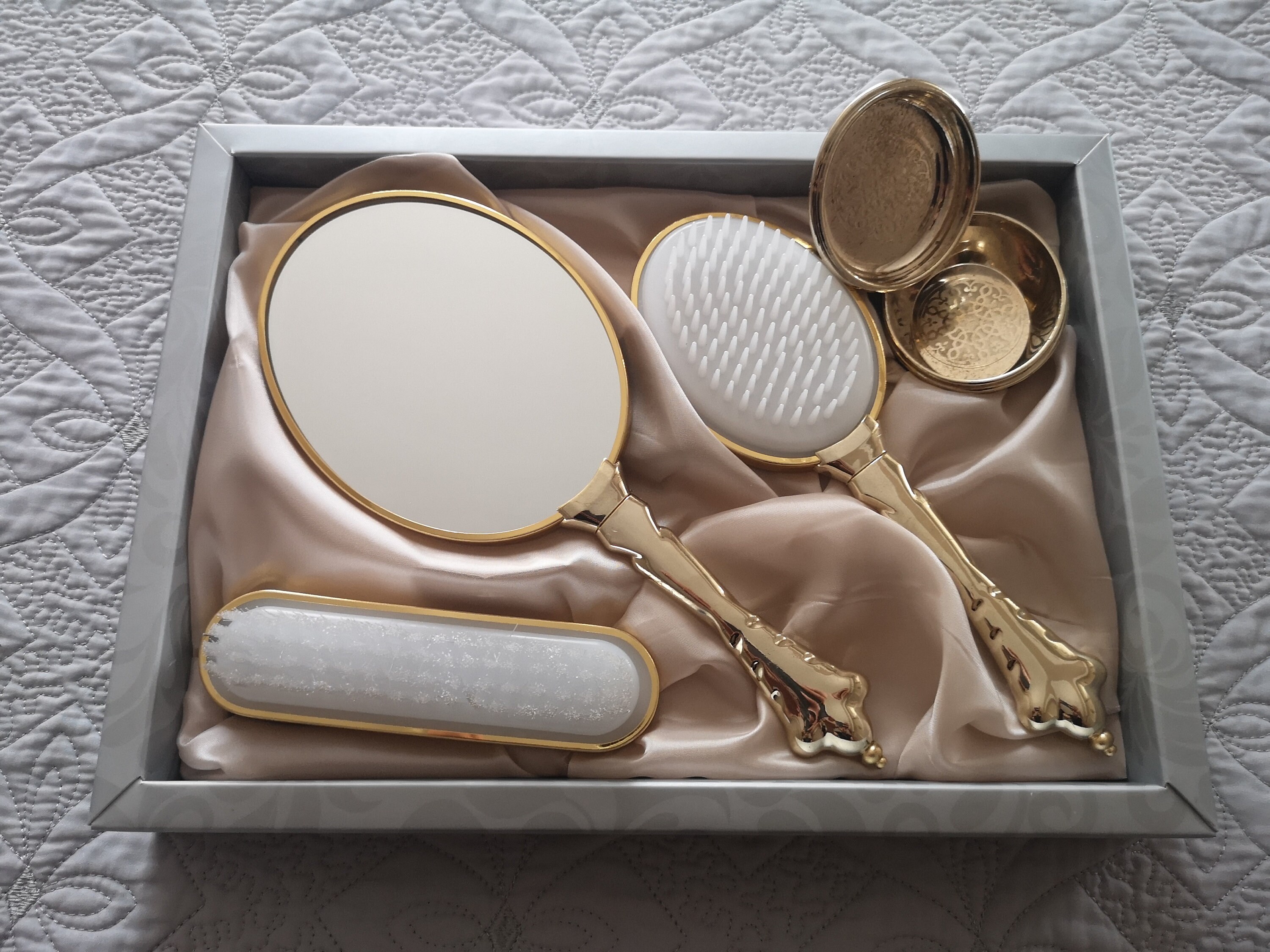 Hand Mirror and Brush Set Mirror and Comb Set Engagement Etsy Canada