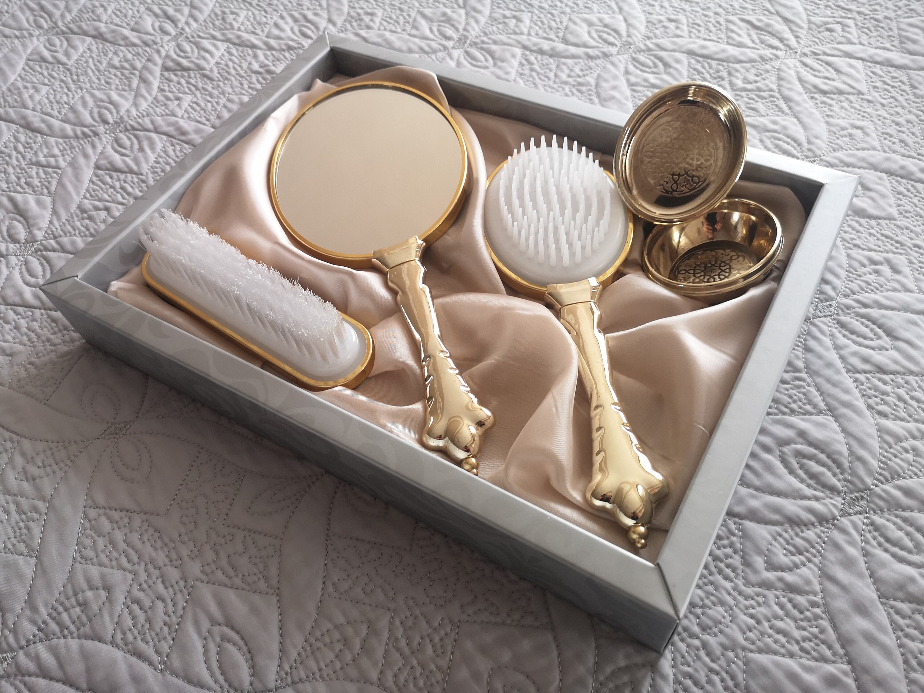 Hand Mirror and Brush Set Mirror and Comb Set Engagement Etsy Canada