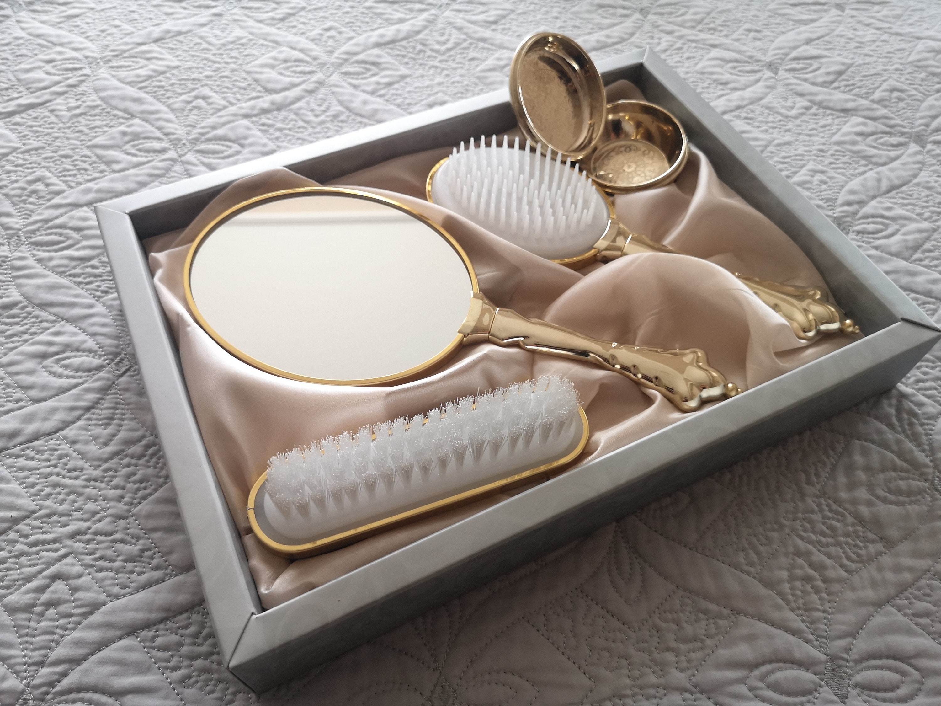 Hand Mirror and Brush Set Mirror and Comb Set Engagement Etsy Canada