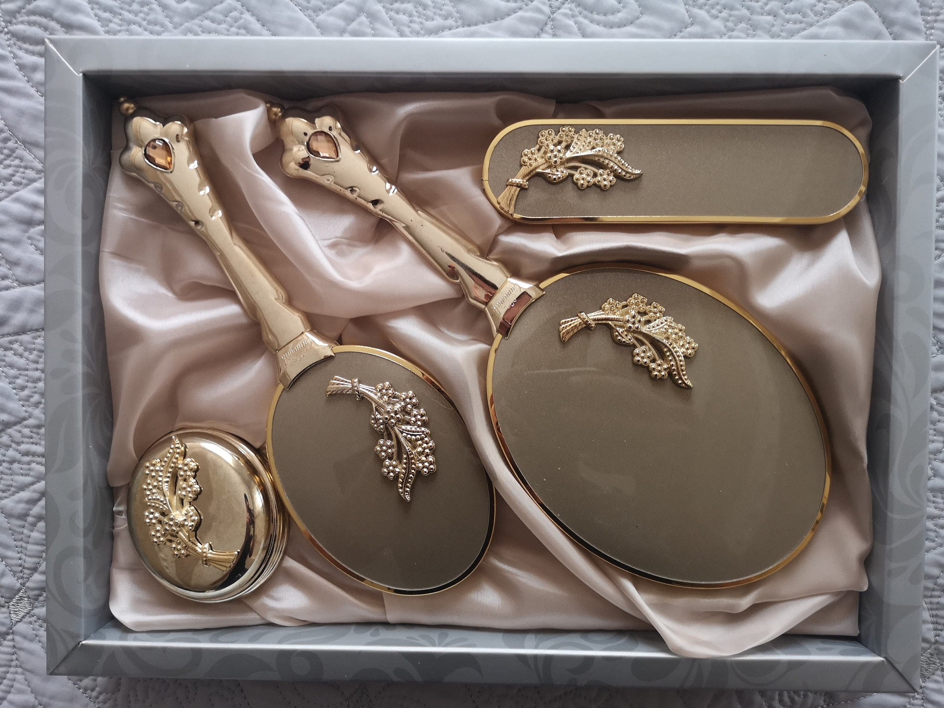 Hand Mirror and Brush Set Mirror and Comb Set Engagement Etsy Canada