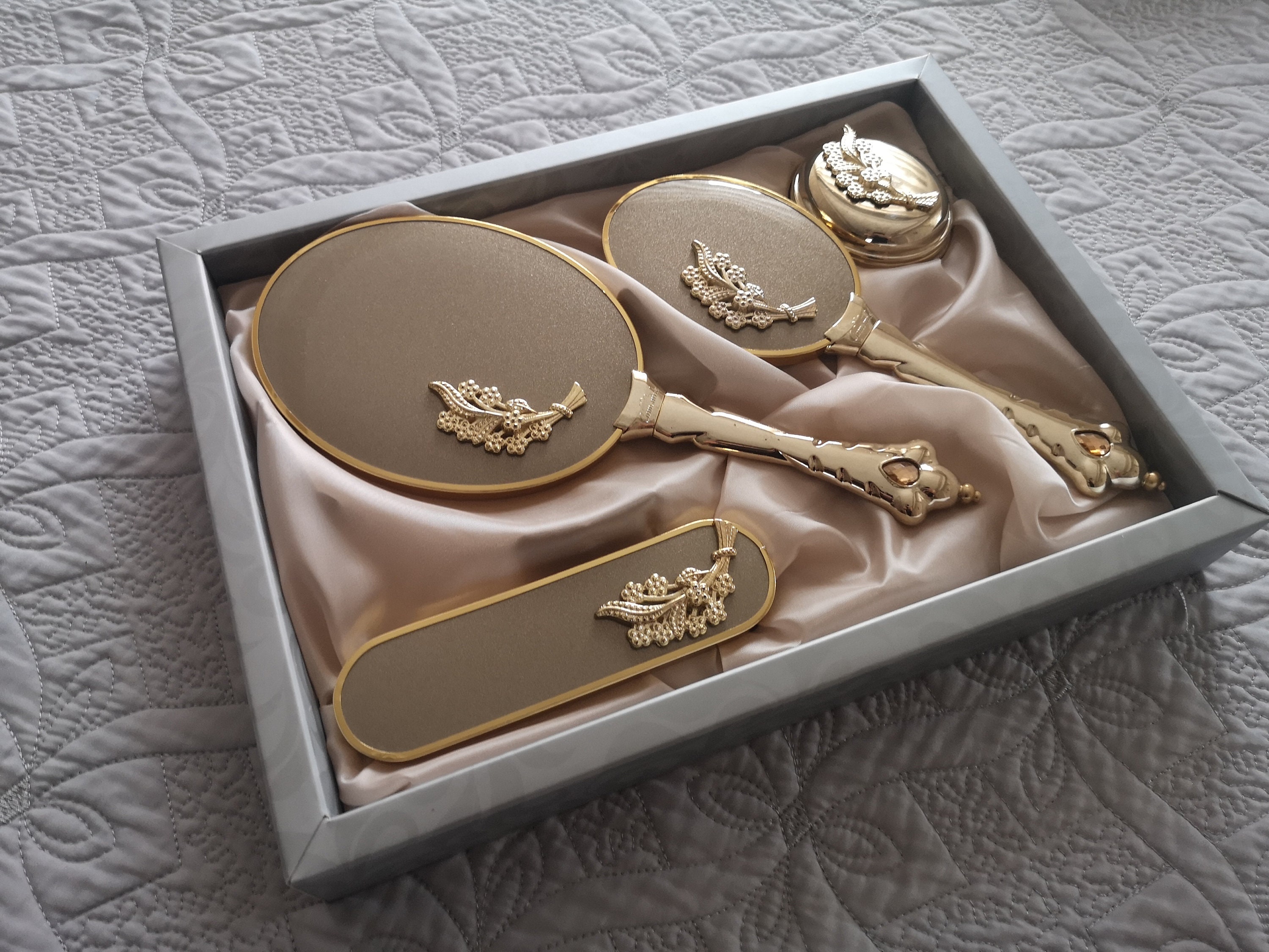 Hand Mirror and Brush Set Mirror and Comb Set Engagement Etsy Canada