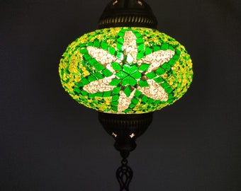 Customizable Turkish Ceiling Lamp, Mosaic Hanging Lamp, Pendant Lamp, Living Room Lights, Handmade Ceiling Lamp, Mosaic Lamp, Ceiling Lights