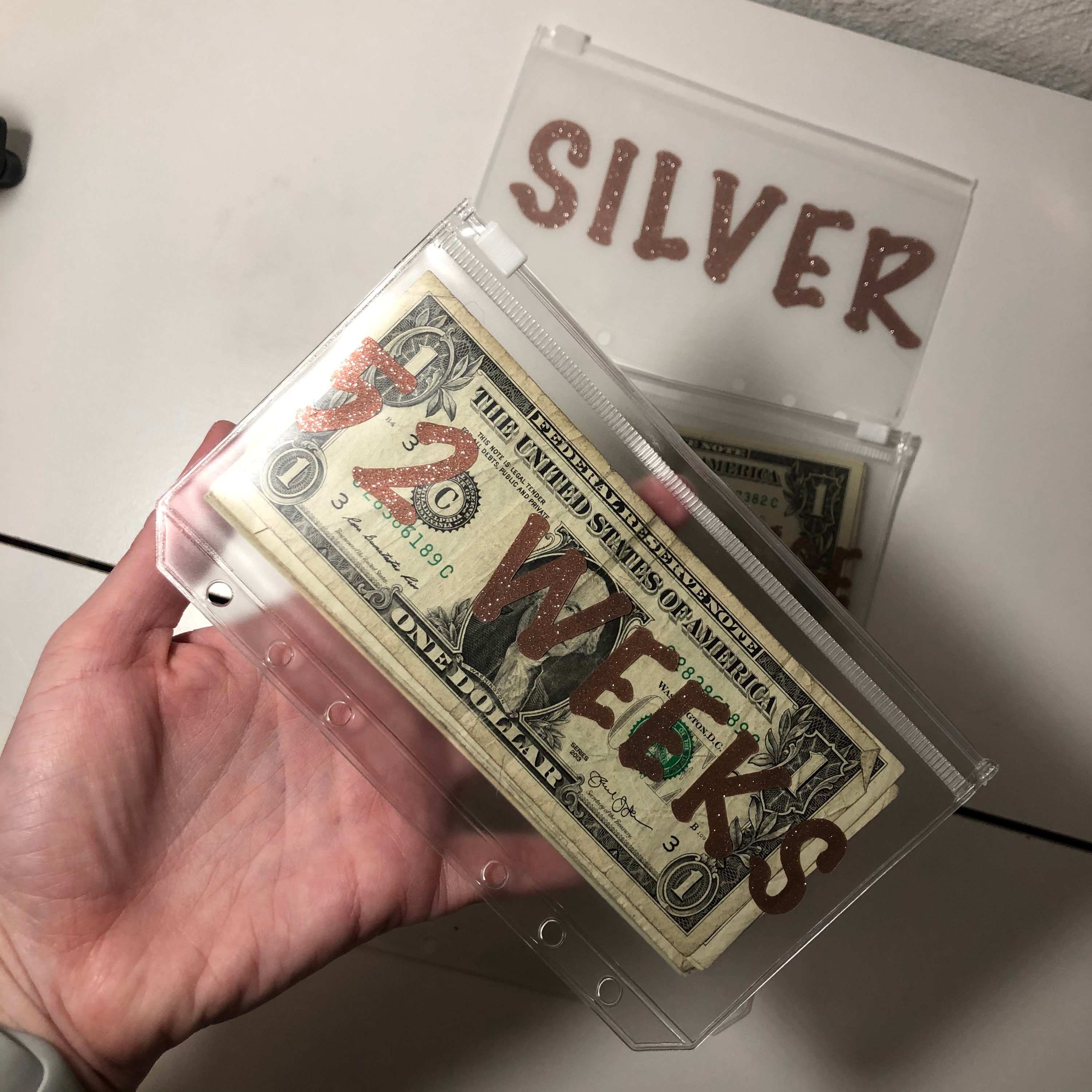 Zipper Vinyl Cash Envelopes Clear Zipper Envelopes Etsy