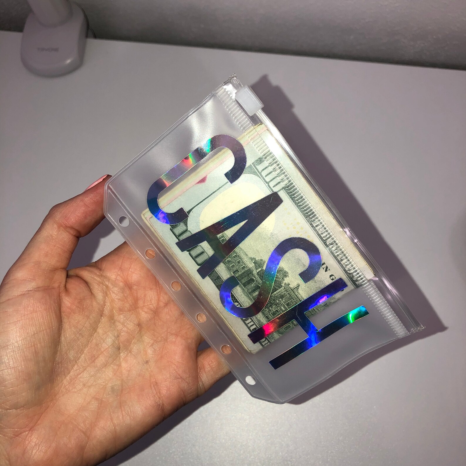 A7 Zipper Vinyl Cash Envelopes A7 Clear Zipper Envelopes Etsy Australia