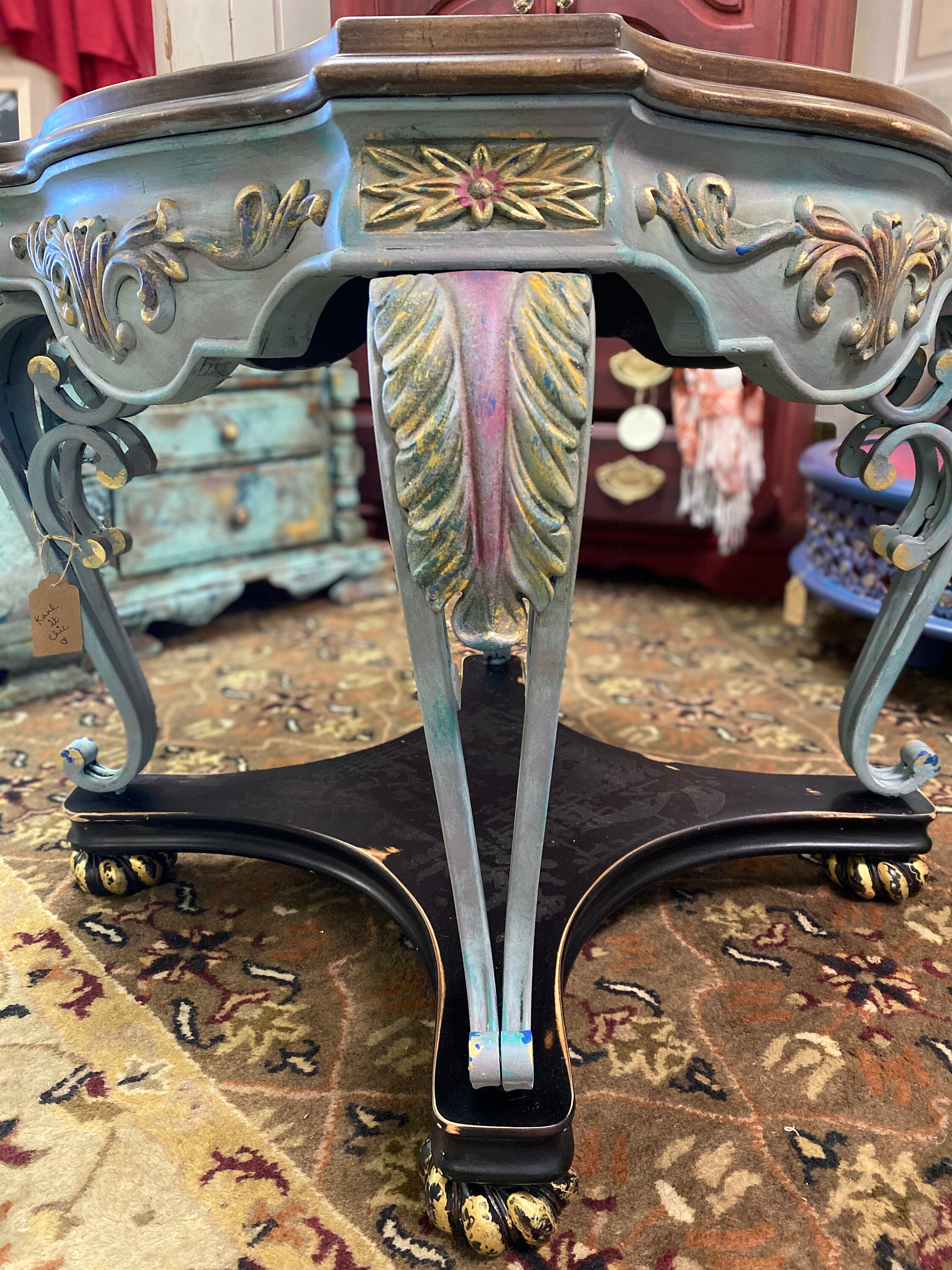 32.5-inch Bohemian Accent Table