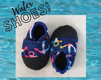 Baby and Kids WATER SHOES, Swim Moccs, Baby Beach Shoes, Toddler Swim shoes, Pool Shoes, Splash Pad Shoes,Baby Summer Shoes, outdoor shoes