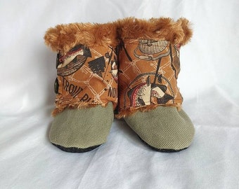 Botas de bebé de pesca, estancia de bebé en botas, botines de bebé, regalo de baby shower, botas de invierno para bebés, zapatillas, botines, botines de niño, botas de bebé