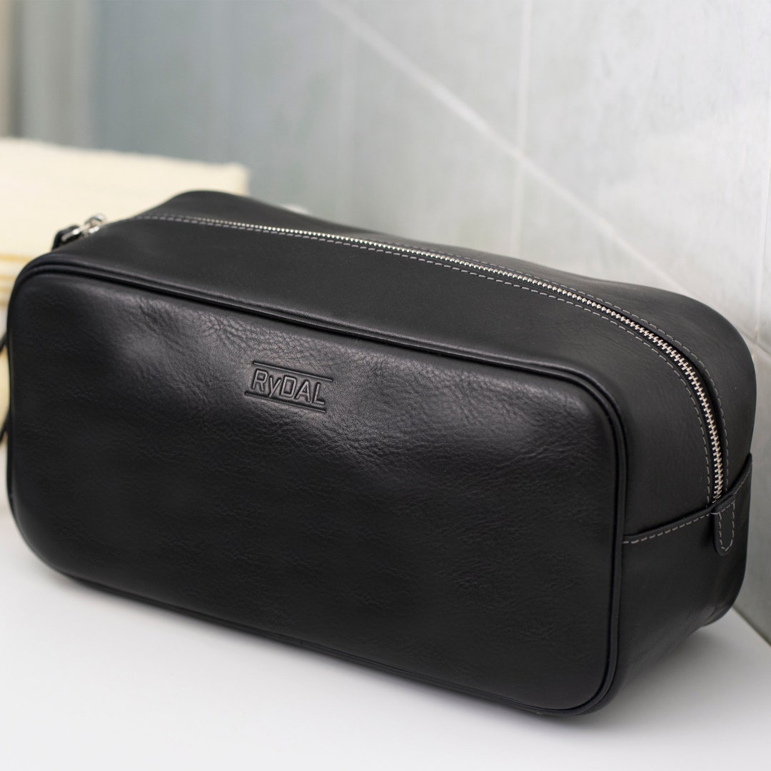 Monterey Men's Leather Wash Bag Etsy