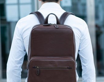 Henley Men's Leather Backpack