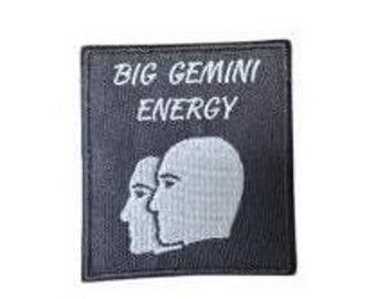 Gemini Horoscope Patch 3x3 inches (embroidered Iron/sew on) gemini patch for backpack FREE SHIPPING