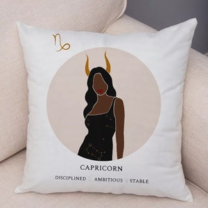 Soft Plush Beautiful Zodiac Pillow Case