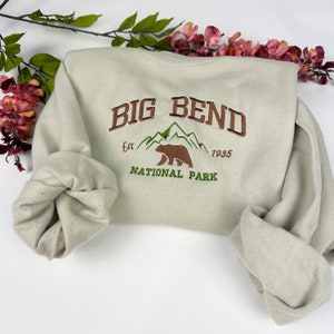 Big Bend National Park Embroidered Crewneck Sweatshirt