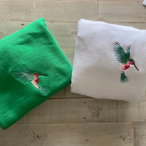 Embroidered Hummingbird Sweatshirt/Hummingbird Sweatshirt | Butterfly Sweater | hummingbird Crewneck |University College Sweater