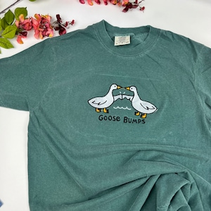 Embroidered Goose T-shirt - Funny Comfort Colors Tee image 8