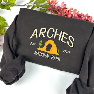 Arches National Park Embroidered Crewneck Sweatshirt