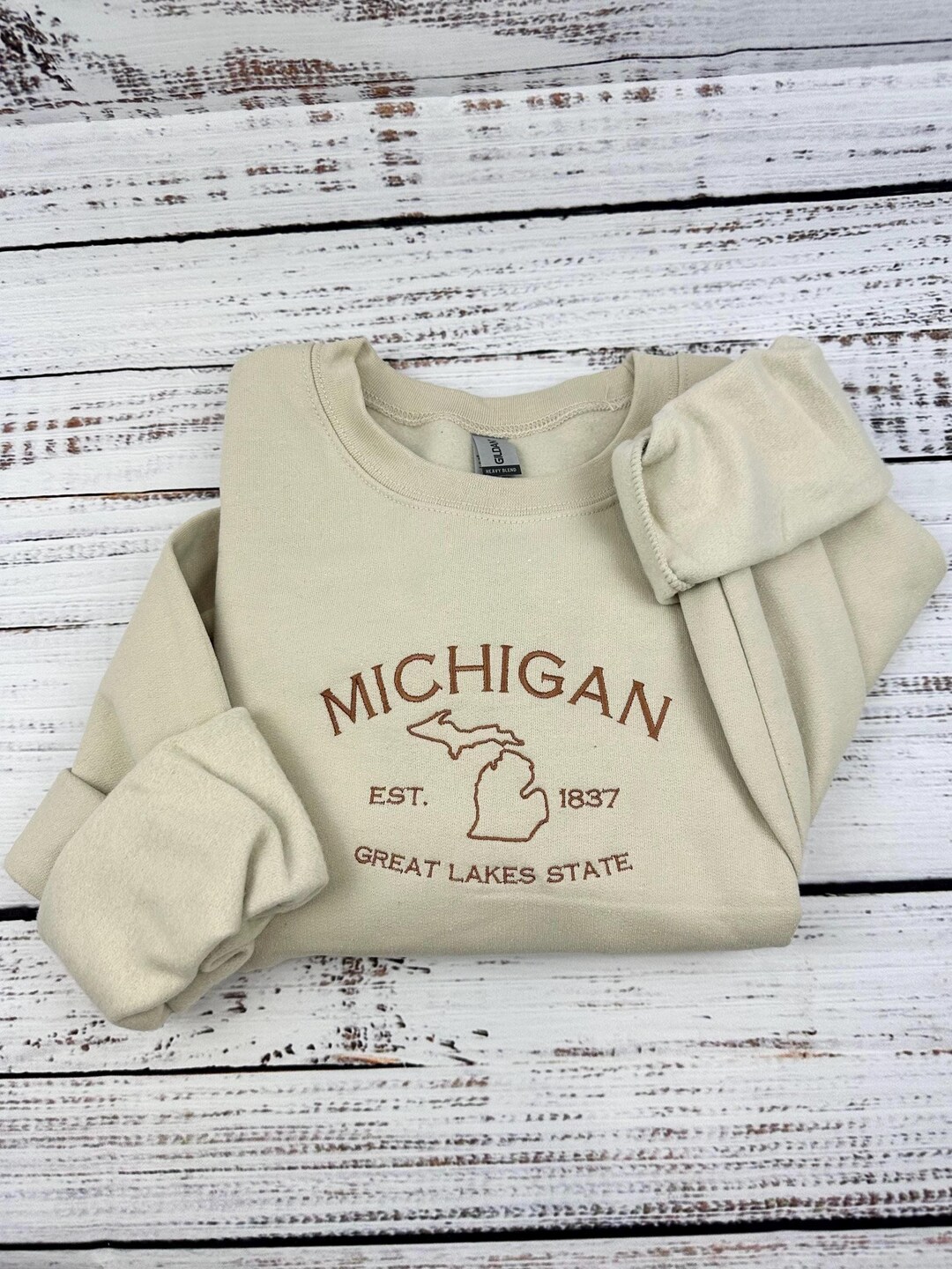 TODDLER RED DOOR COUNTY LAKE MICHIGAN SWEATSHIRT main image 1