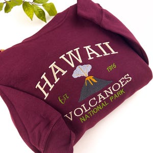 Hawaii Volcanoes National Park Sweatshirt - Gesticktes Komfort Farben T-shirt - Benutzerdefinierte Hawaiin Hoodie