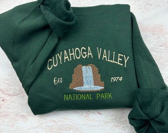 Cuyahoga Valley Besticktes Sweatshirt-Nationalpark Shirt