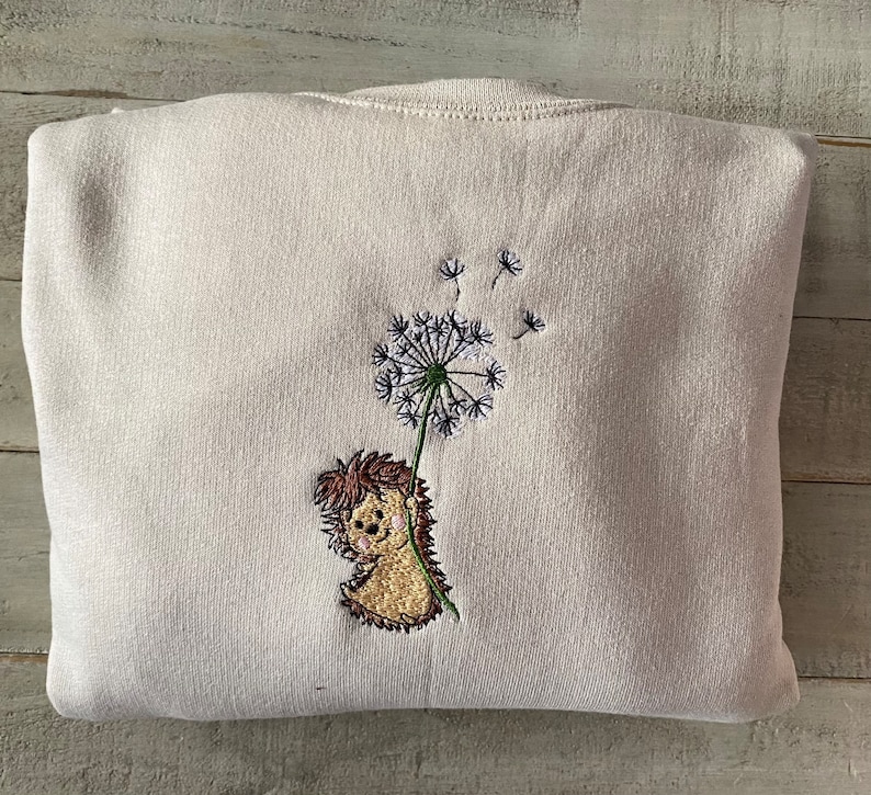Hedgehog Embroidered Sweatshirt 