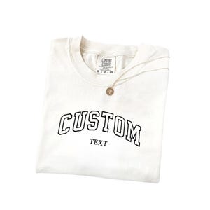 Comfort Colors® Embroidered Custom T-Shirt - Personalized Gift