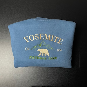 Yosemite National Park Embroidered Crewneck-embroidered Crewneck-National Park Sweatshirt