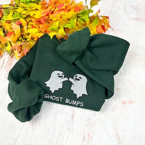Halloween Embroidered Sweatshirt- Unisex Sweatshirt - (Ghost Bumps)