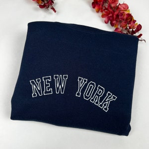 New York  Embroidered Sweatshirt- New York Curry Crewneck - More Colors Available (outline)