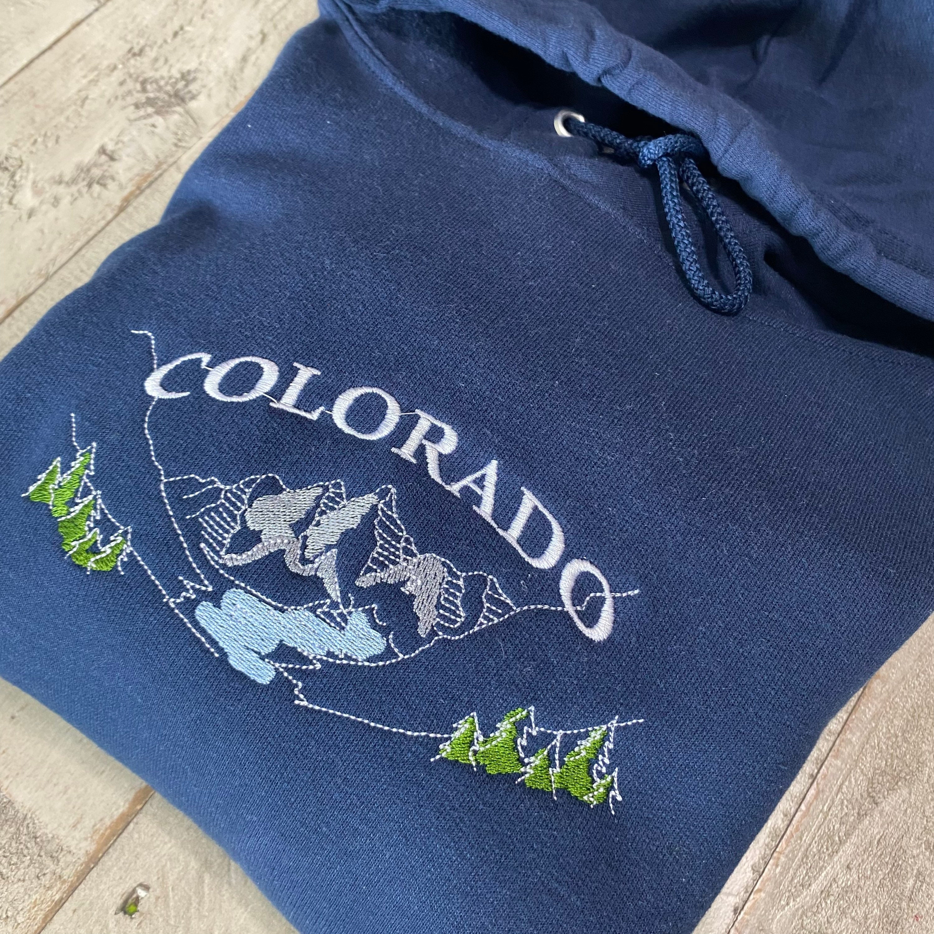 【IONSEOUL】Colorado Embroidered Hoodie 4JH507 Colorado Embroidered Hoodie(hoodie) - Etsy
