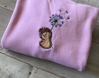 Hedgehog Embroidered Sweatshirt