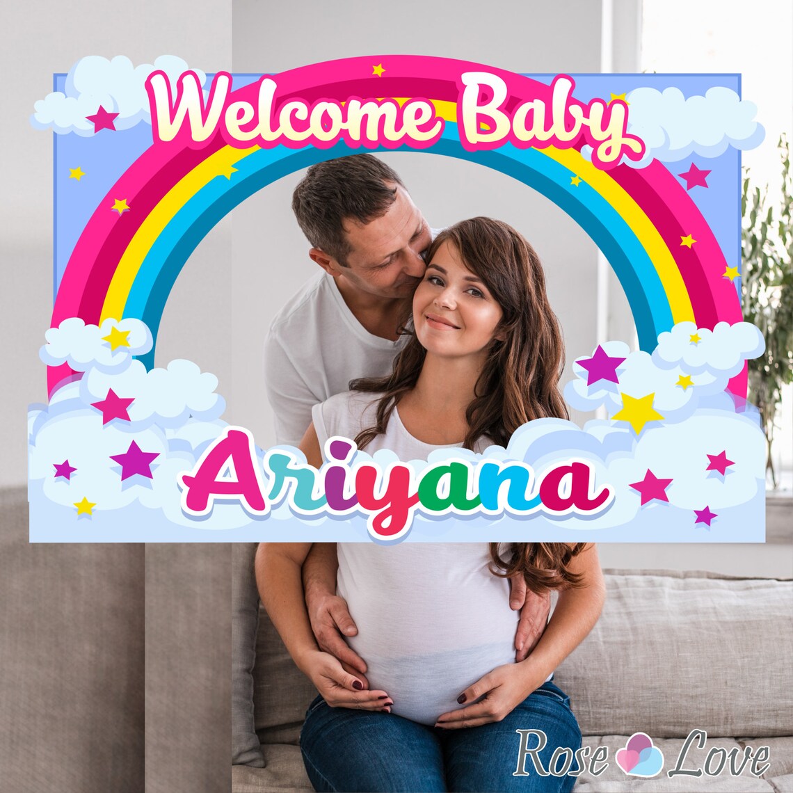 Custom Rainbow Photo Booth Frame Rainbow Decoration Rainbow Etsy