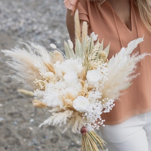 Bridal Bouquet, Wedding Bouquet, Floral Arrangement, Dried Flowers, Pampas Bouquet, Boho Bride