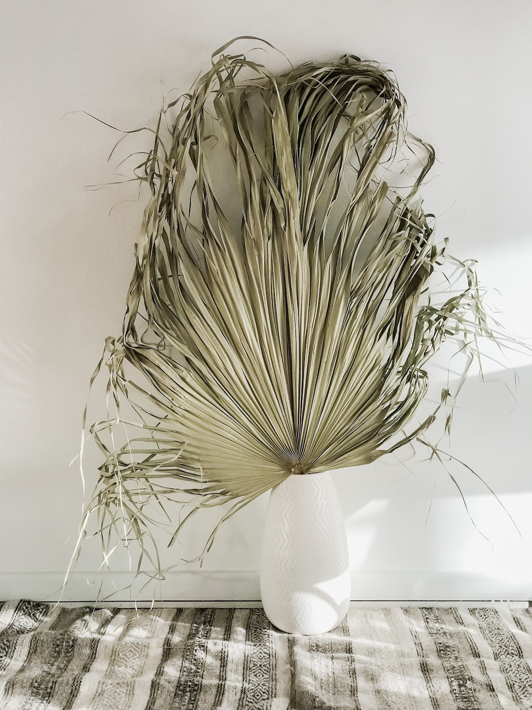 Extra Large Palm Leaf, Dried Palm Leaves, Green Palm, Natural Dried