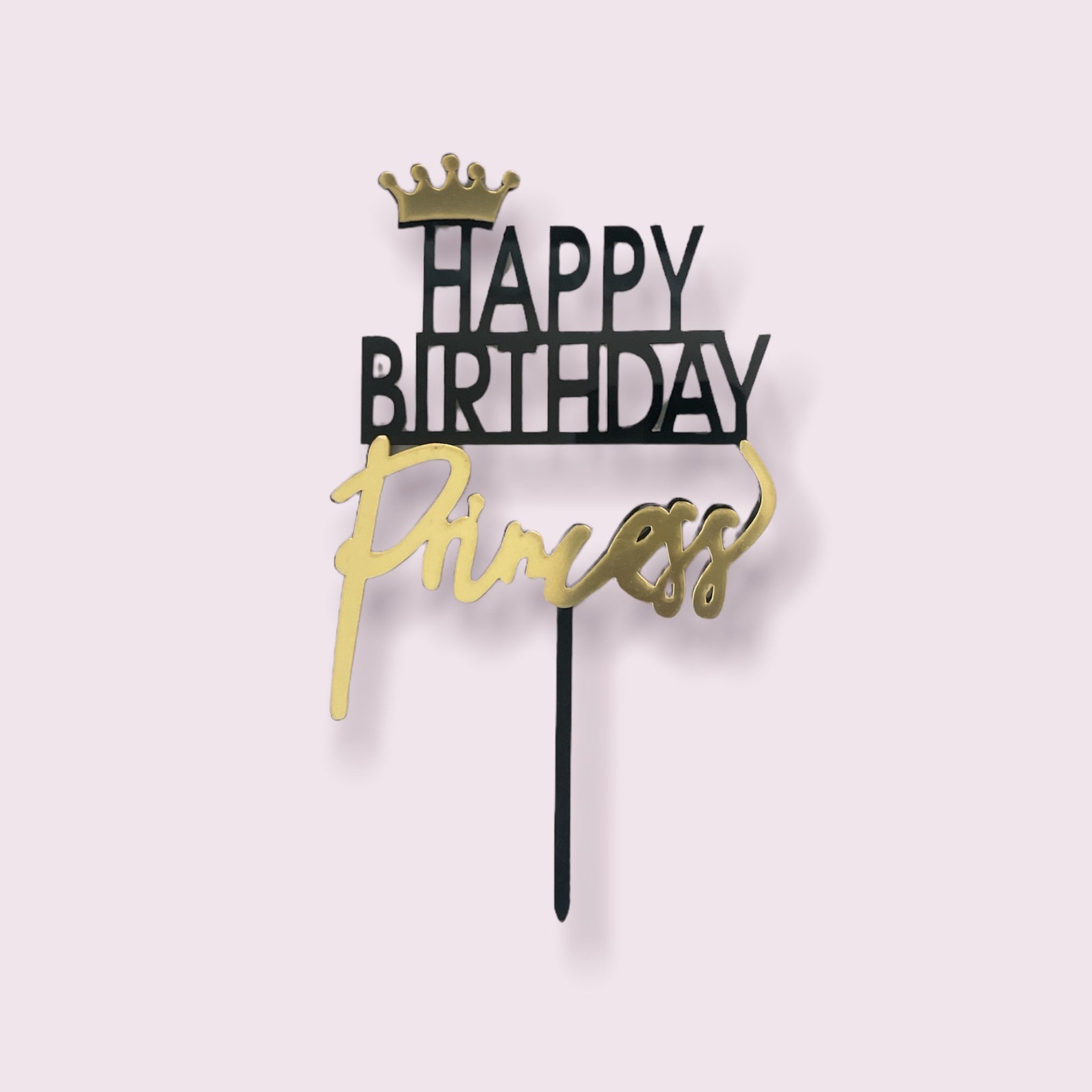 Happy Birthday Princess Cake Topper - Etsy