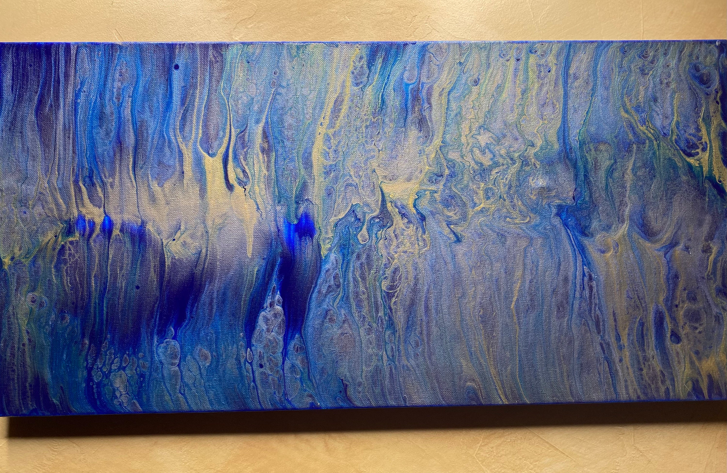 12x24 Acrylic Pour Painting Etsy