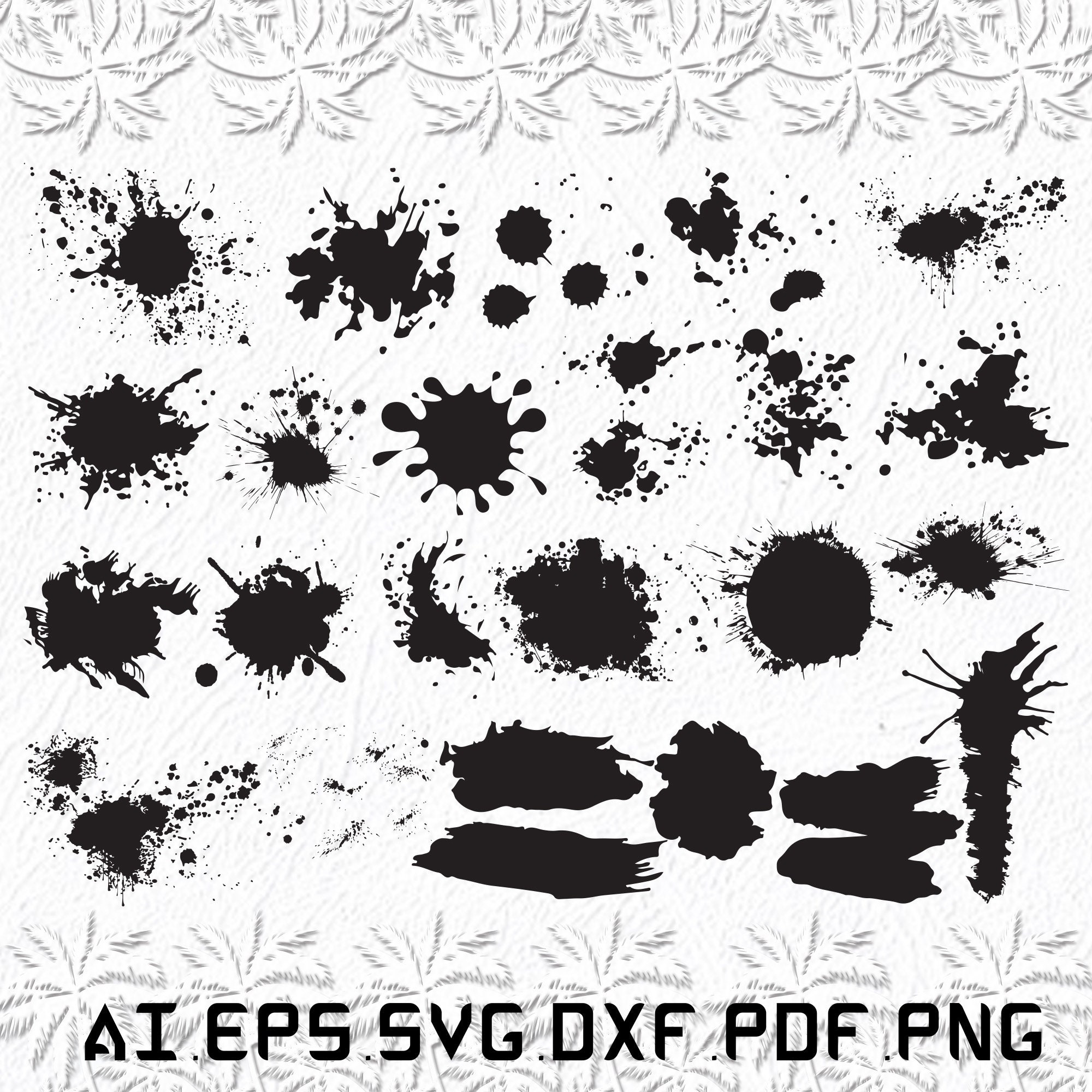 Splatter Paint Svg, Paint Splatter Svg, Splatter Svg, Paints, Brush