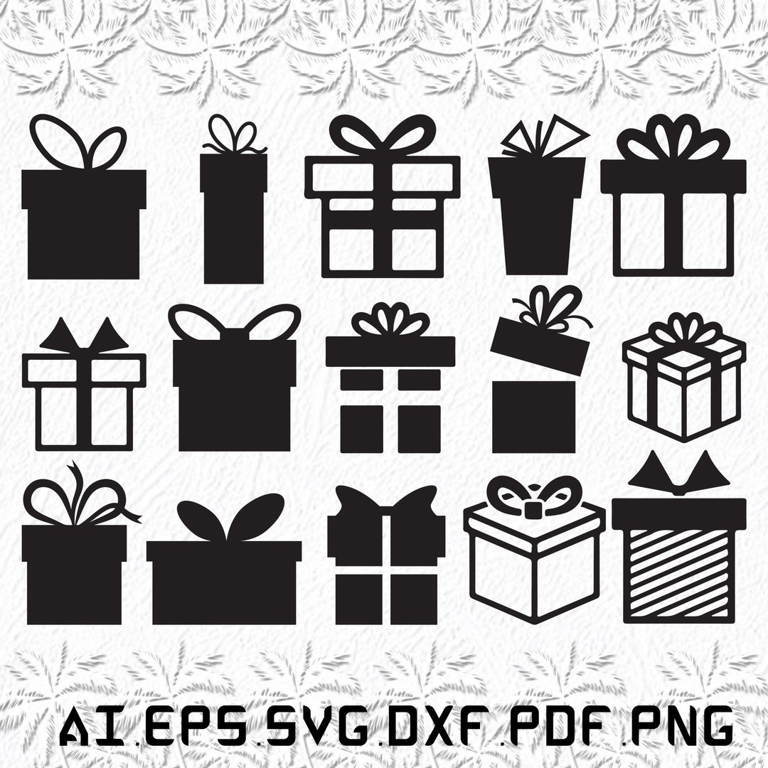 Gift Box Svg, Gift Boxs Svg, Cute Svg, Gift, Box, SVG, Ai, Pdf, Eps
