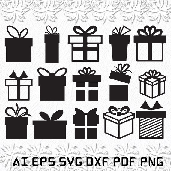 Gift Box Svg Gift Boxs Svg Cute Svg Gift Box SVG Ai Etsy UK