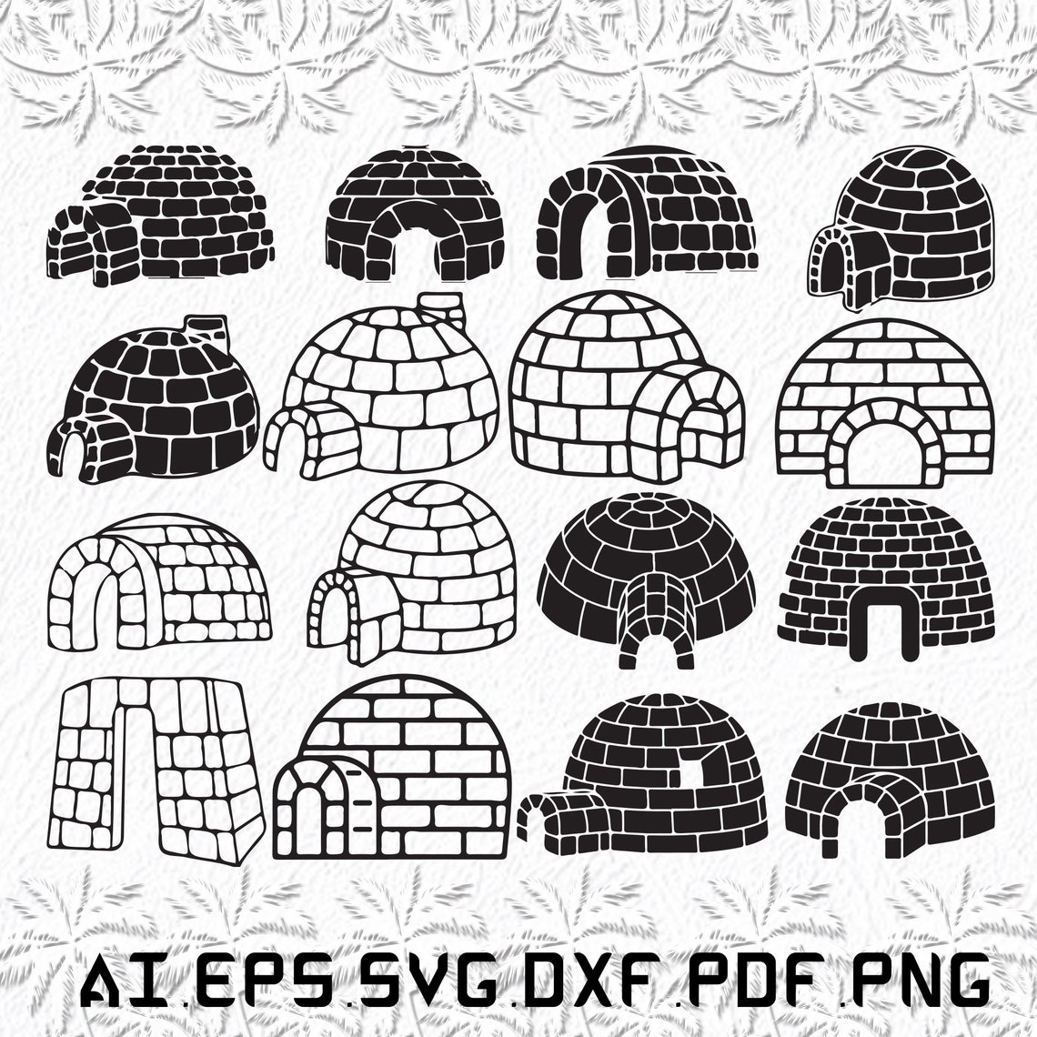 Igloo svg Igloos svg cool svg hiver glace SVG ai pdf Etsy France