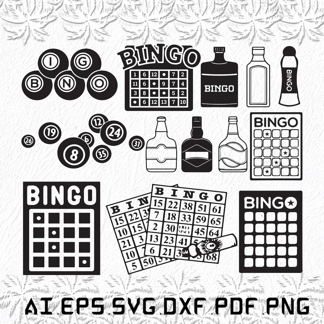 Bingo Svg, Bingos Svg, Bingo Game Svg, Bingo Player, Bingo Balls, SVG