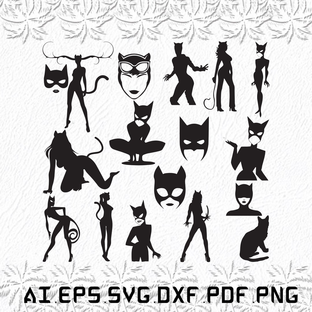 Catwoman svg, Catwomans svg, mujer svg, gato, trasero, SVG, ai, pdf